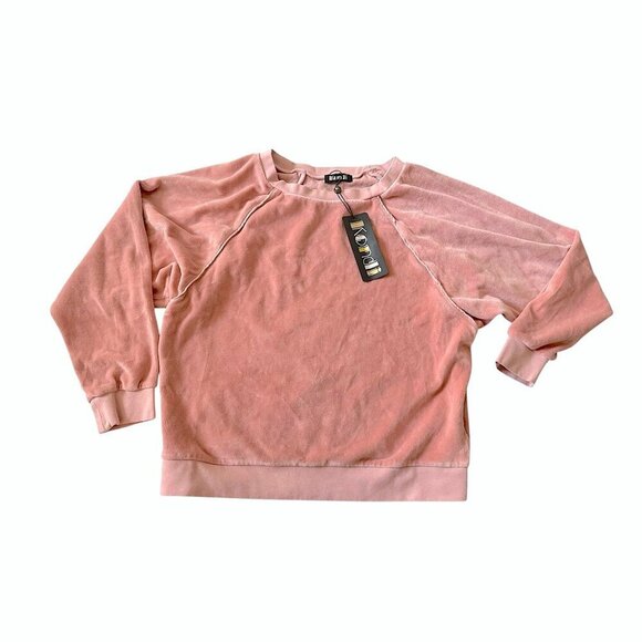 Suzie‎ Kondi Raglan Top in Velour, Salmon,  Size M, New with Tag - Picture 1 of 10